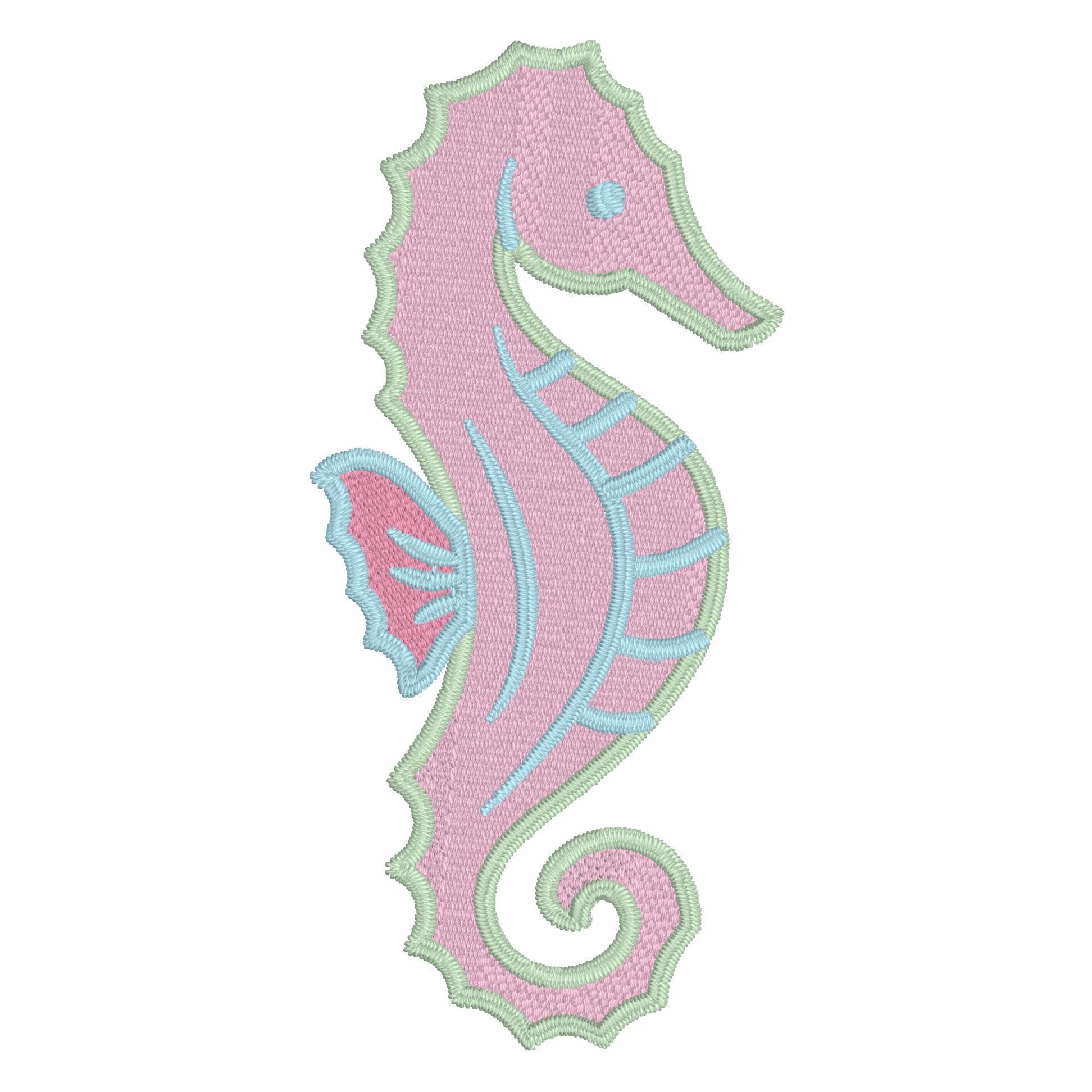 Seahorse Embroidery Design .bmp .xxx .pes .jef .hus .sew .dst .exp .pcs .vp3 .vip