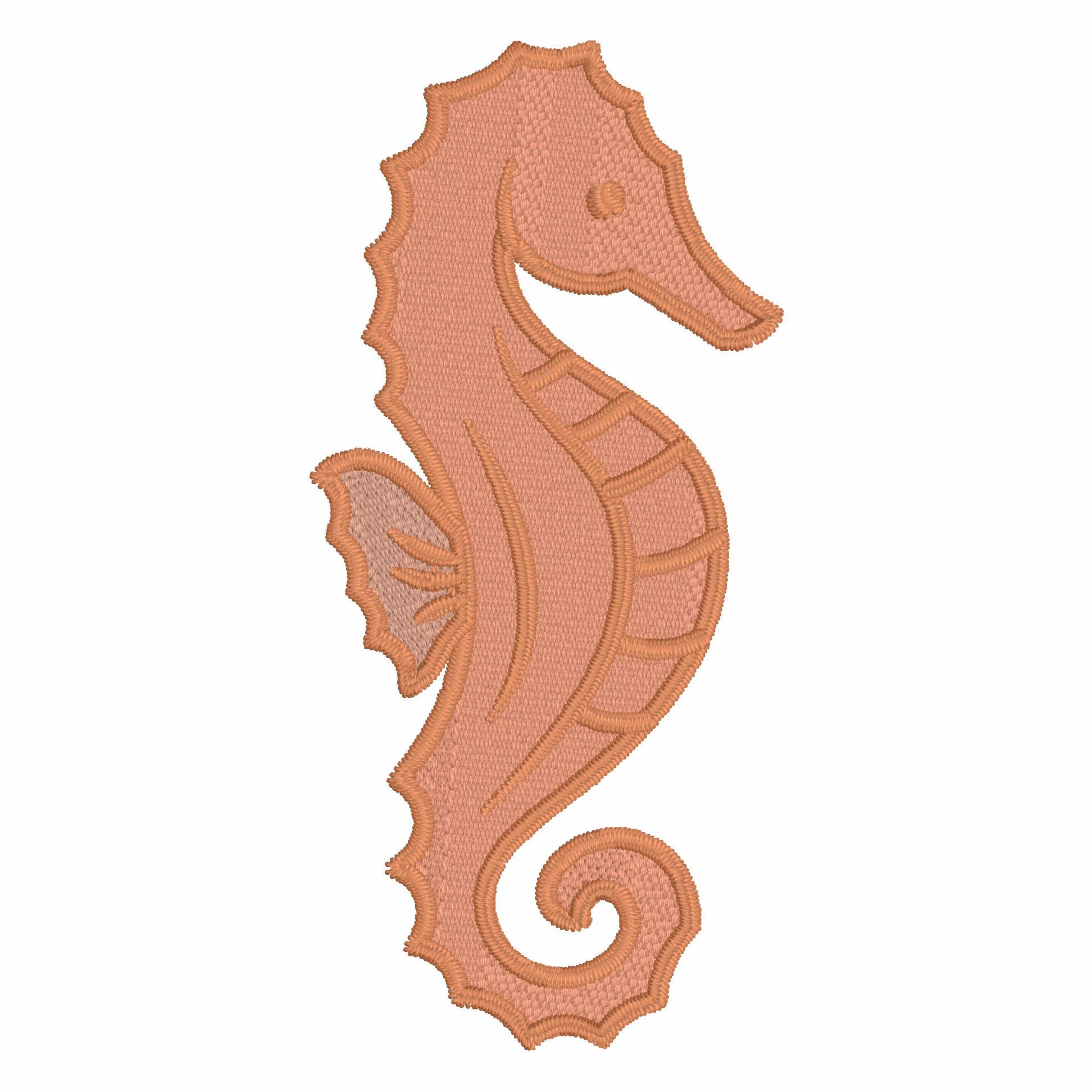 Seahorse Embroidery Design .bmp .xxx .pes .jef .hus .sew .dst .exp .pcs .vp3 .vip