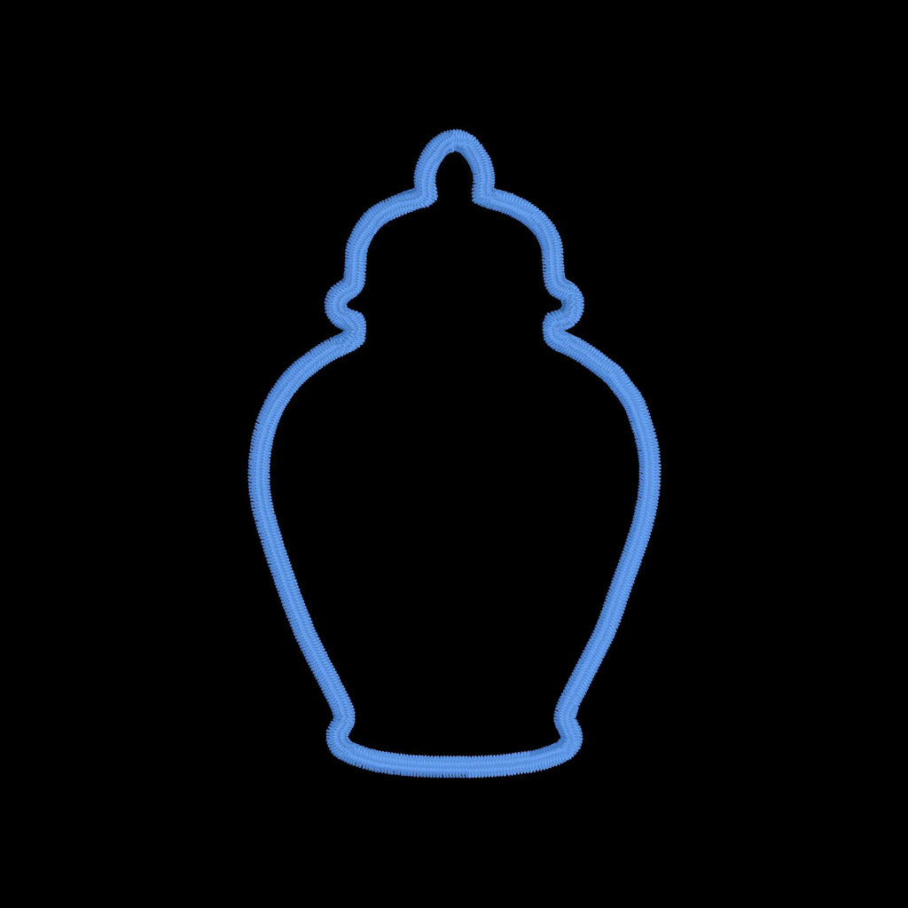 Ginger Jar Applique Embroidery Design 8 Instant Downloads