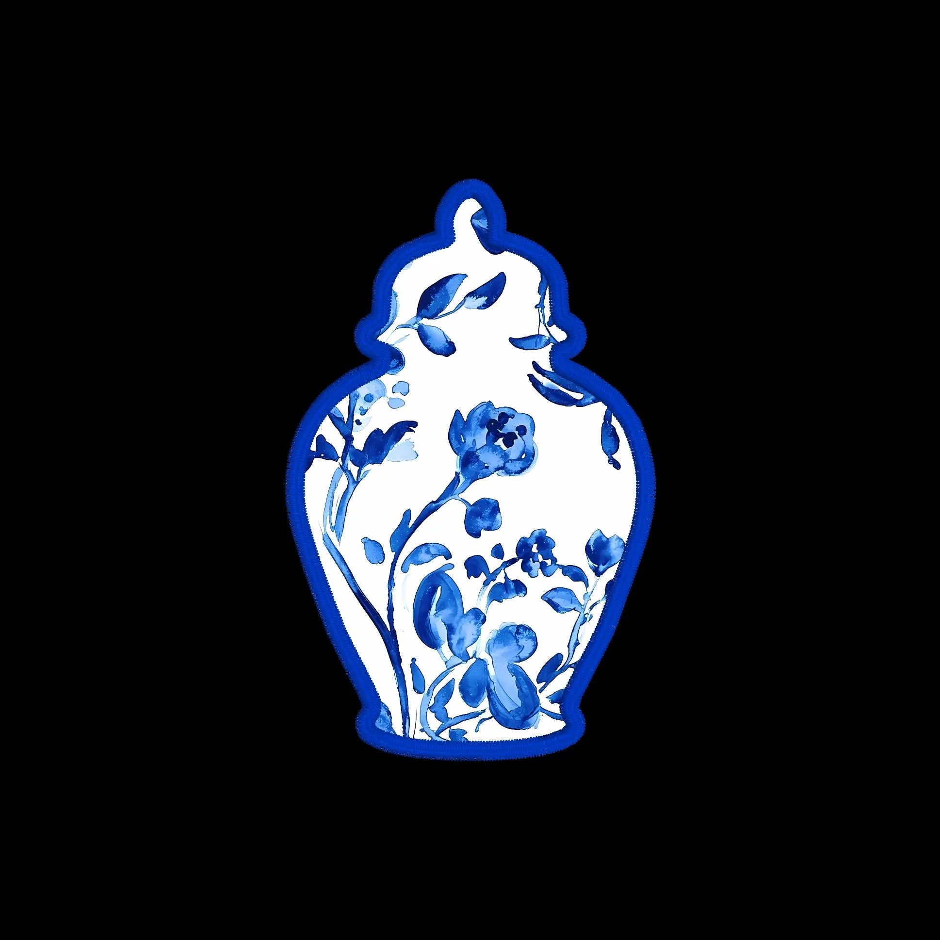 Ginger Jar Applique Embroidery Design 8 Instant Downloads