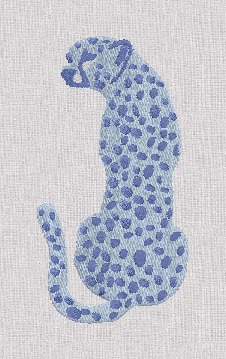 Spotted Cheetah Embroidery File: 10 Formats, 3" (Digital Download)