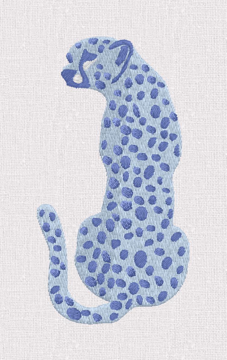 Spotted Cheetah Embroidery File: 10 Formats, 3" (Digital Download)