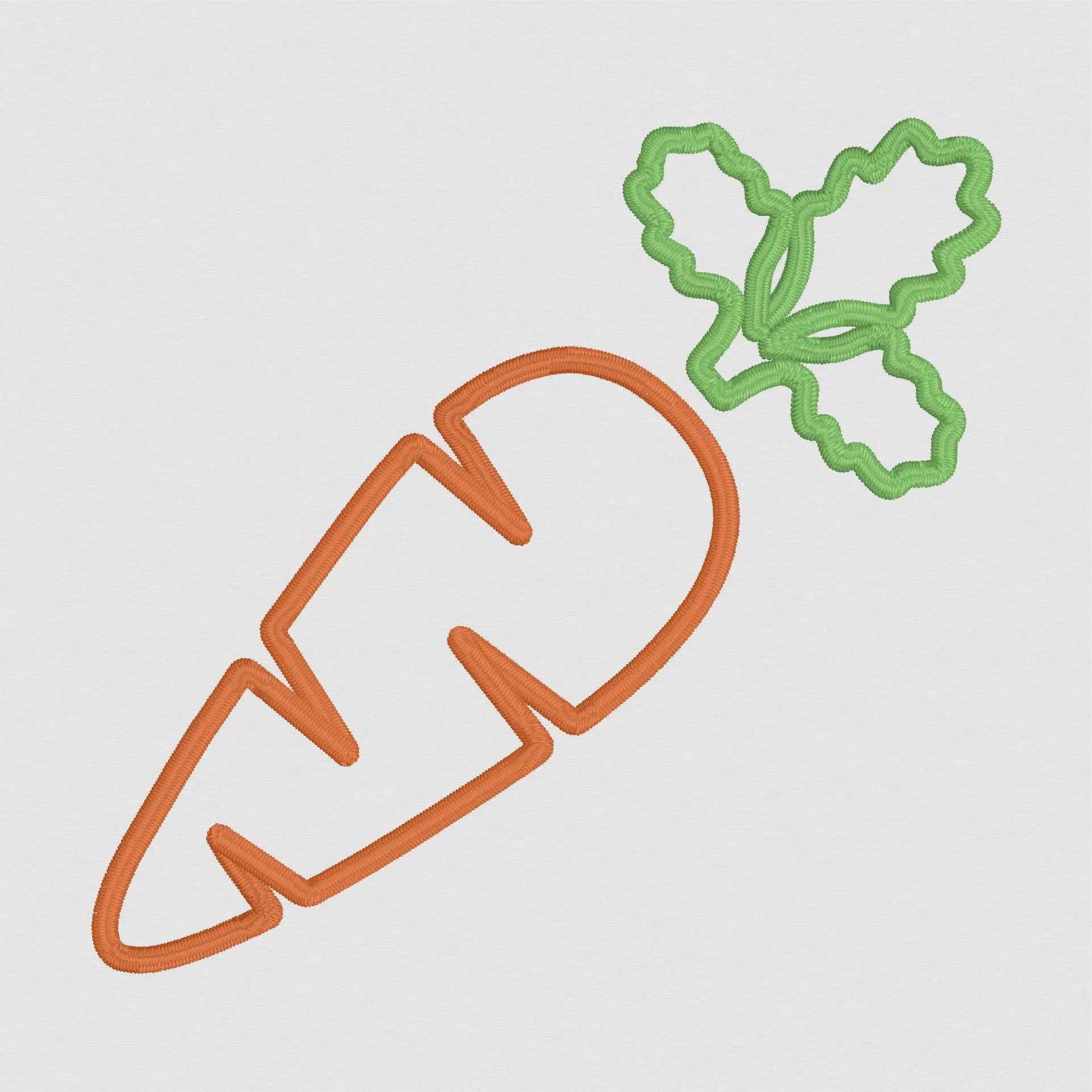 Easter Carrot Appliqué Design: Embroidery File (Digital Download)
