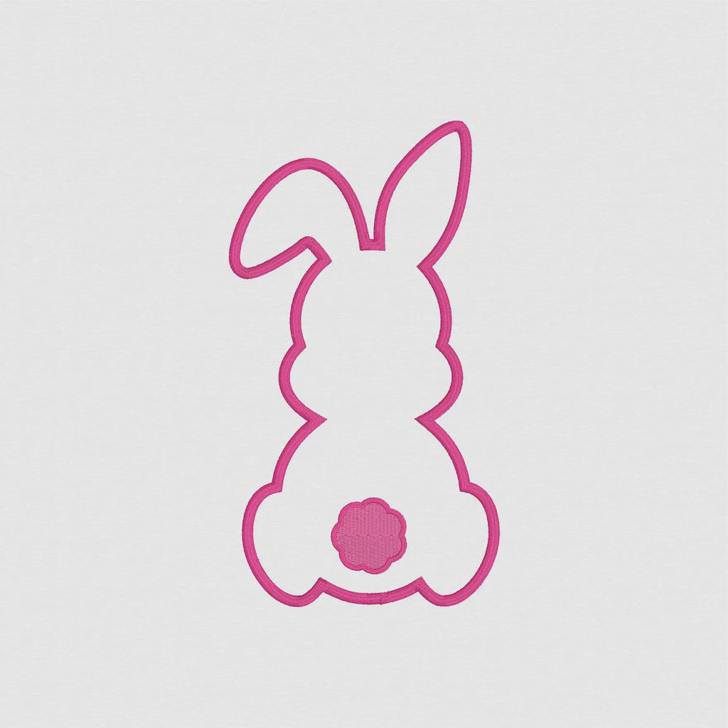 Easter Bunny Appliqué Embroidery Design Download 2 Sizes