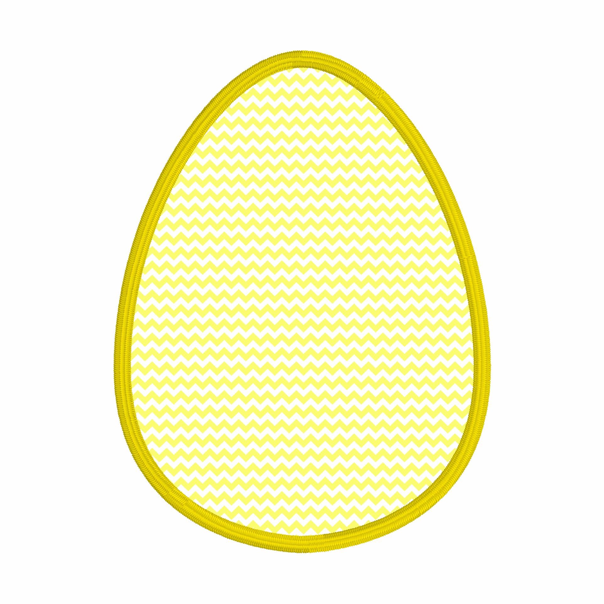 2 Sizes Easter Egg Appliqué Embroidery Design 9 Format Files Instant Download