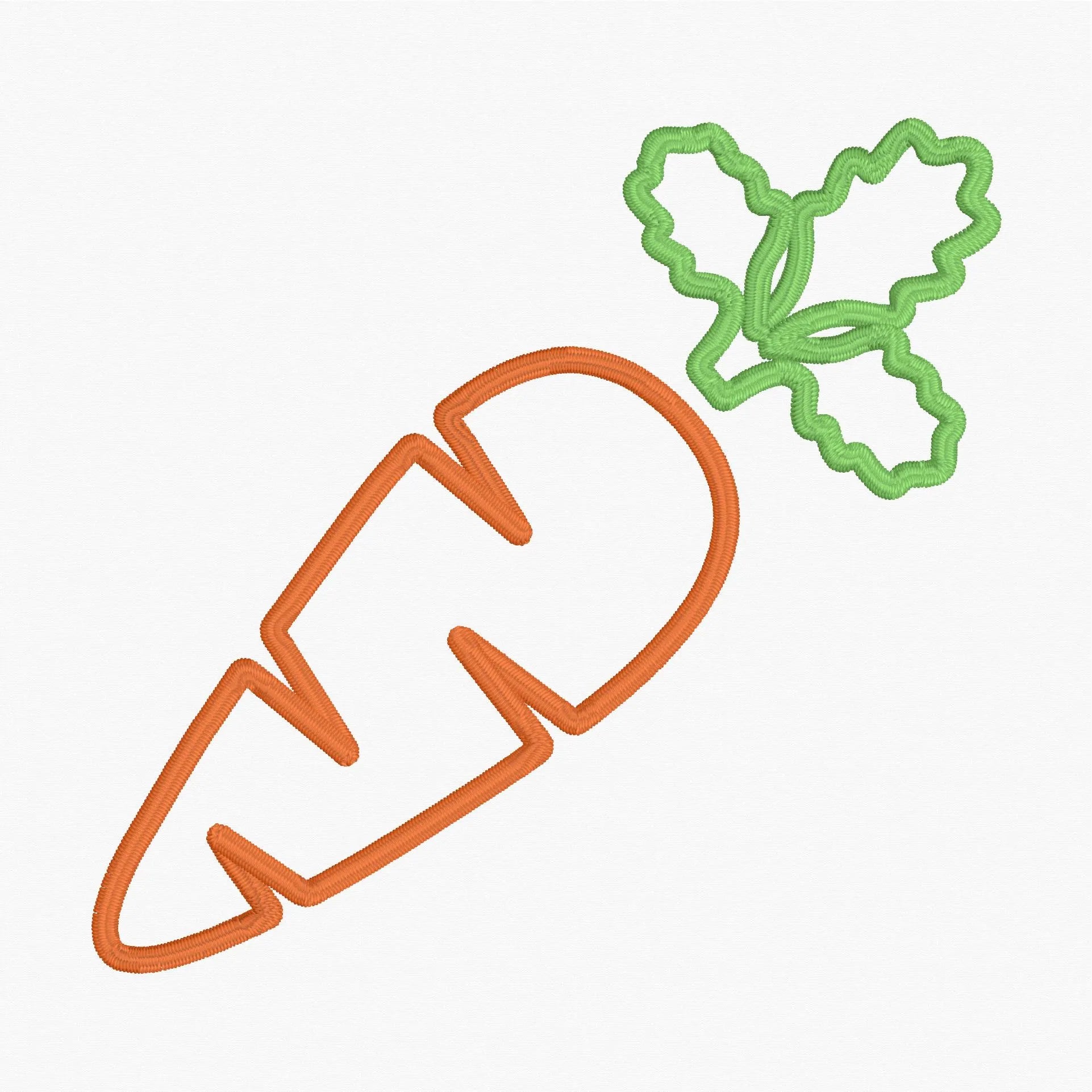 Easter Carrot Appliqué Design: Embroidery File (Digital Download)