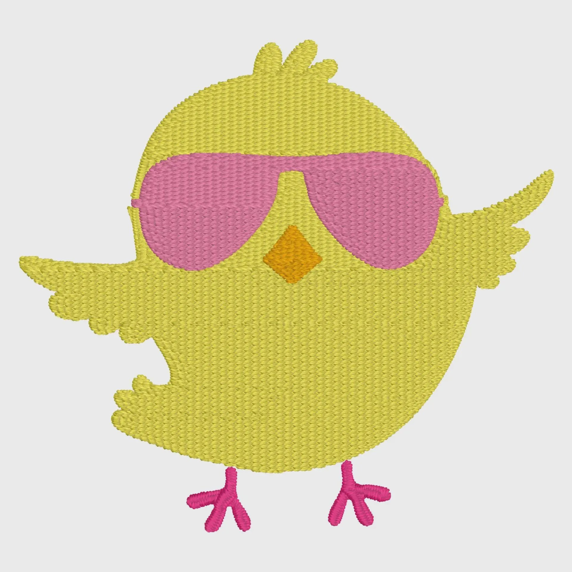 Easter Chick Appliqué Embroidery Design: 3 Sizes + Bonus (Instant Download)