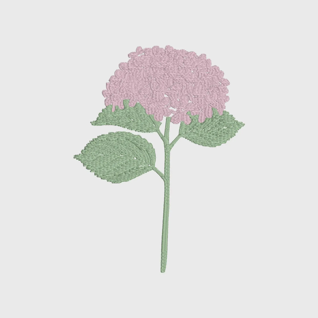 Hydrangea Embroidery Design: 2 Sizes, 9 Formats (Instant Download File)