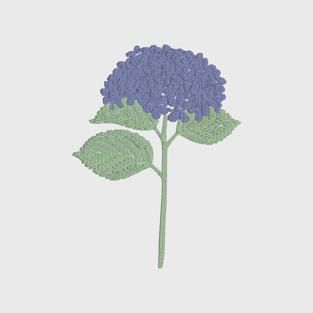 Hydrangea Embroidery Design: 2 Sizes, 9 Formats (Instant Download File)