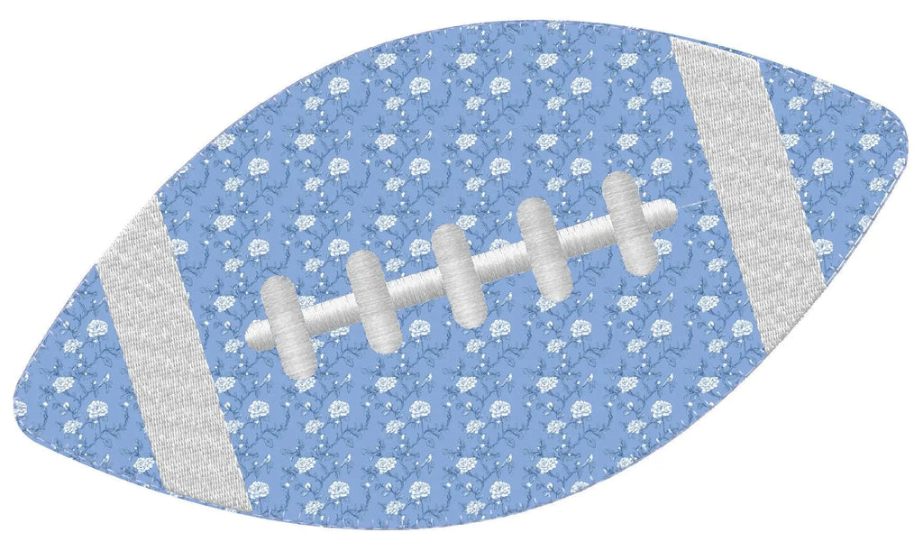 Football Appliqué Embroidery File: 3 Sizes, 10 Formats (Instant Download)