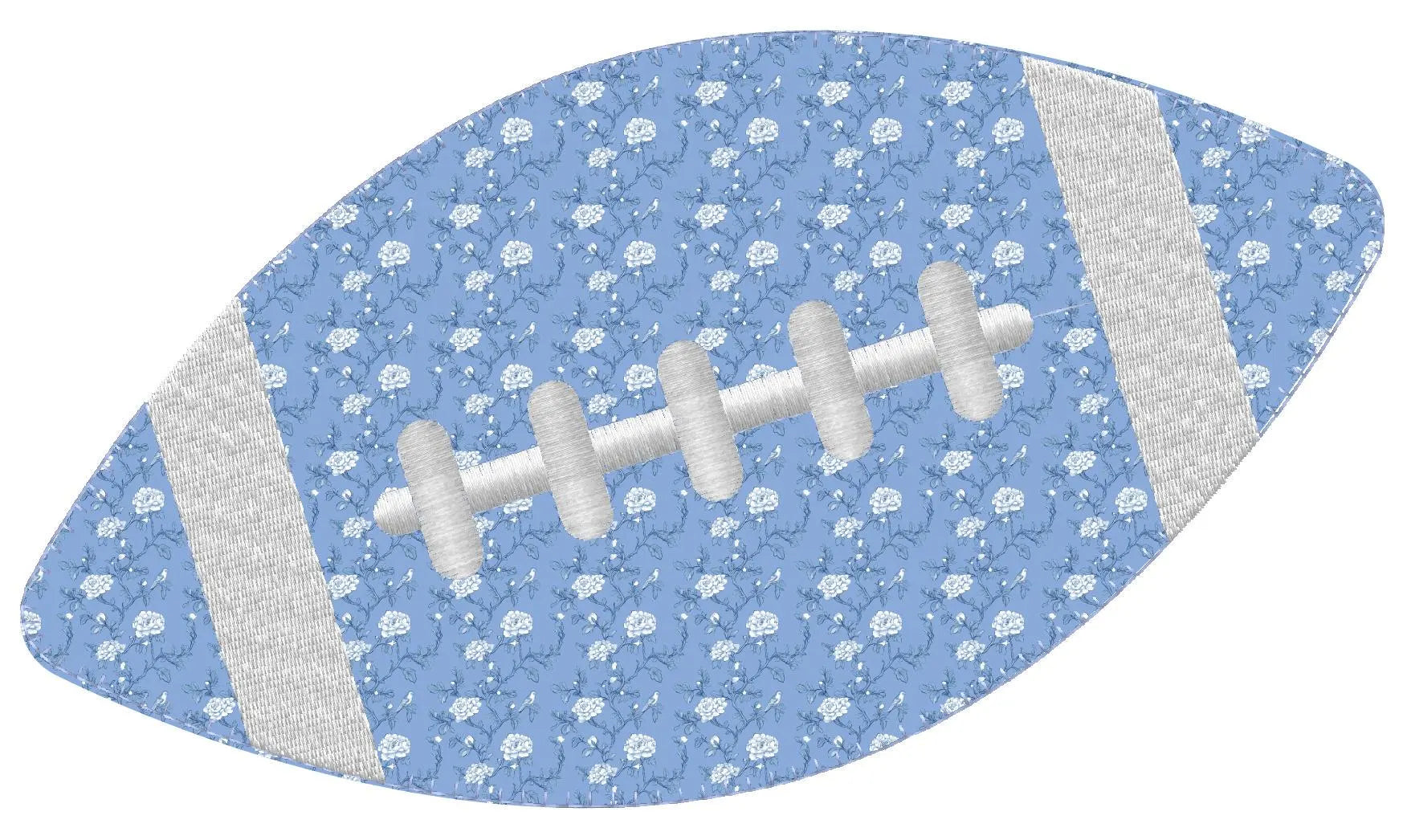 Football Appliqué Embroidery File: 3 Sizes, 10 Formats (Instant Download)