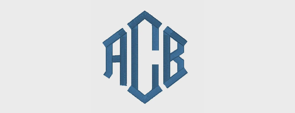 BUNDLE Diamond Embroidery .BX Monogram Font + Palms Frame