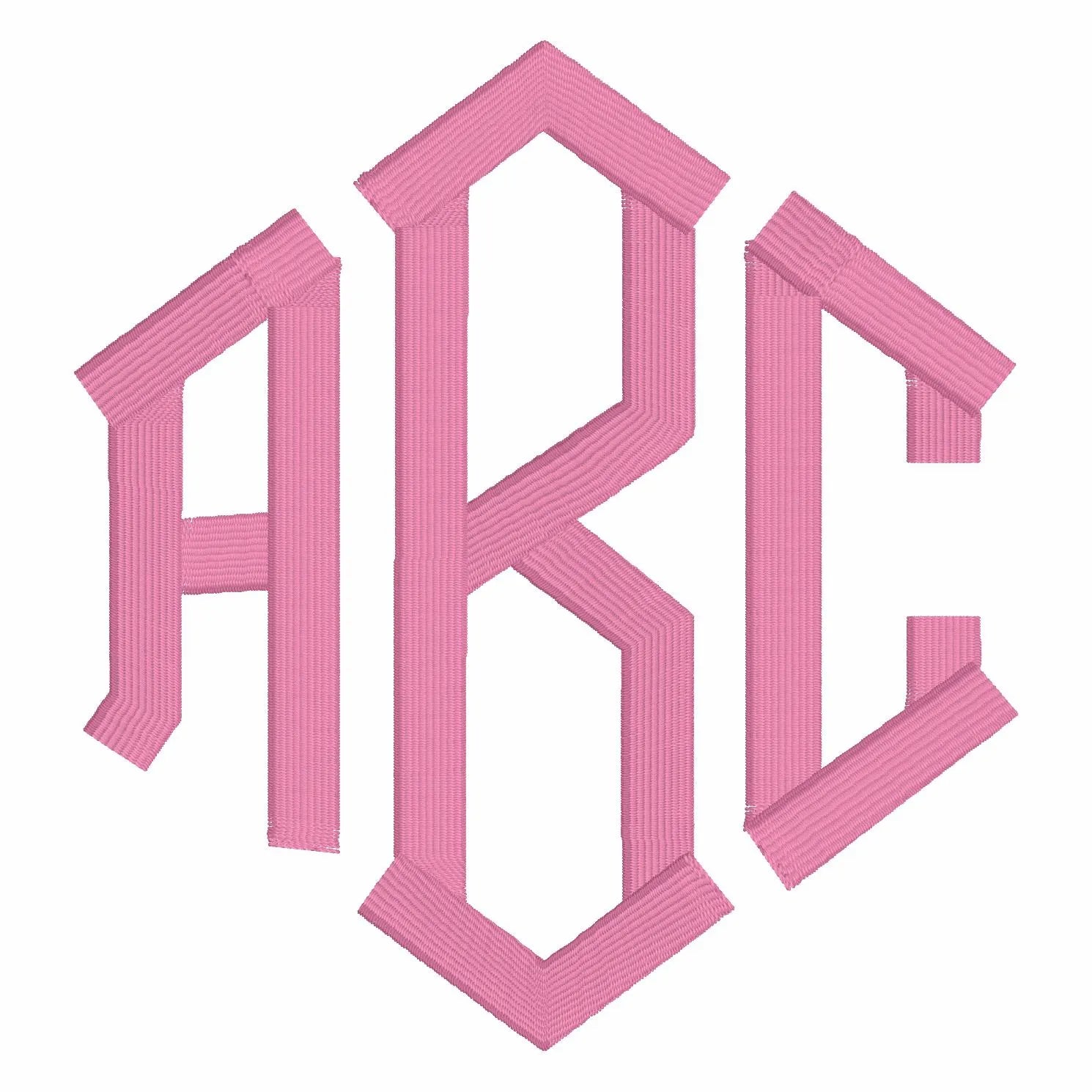 BUNDLE Diamond Embroidery .BX Monogram Font + Palms Frame