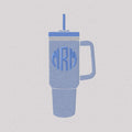 Tumbler Cup Embroidery File Can be Layered with a Monogram 10 Sew Stitch Formats
