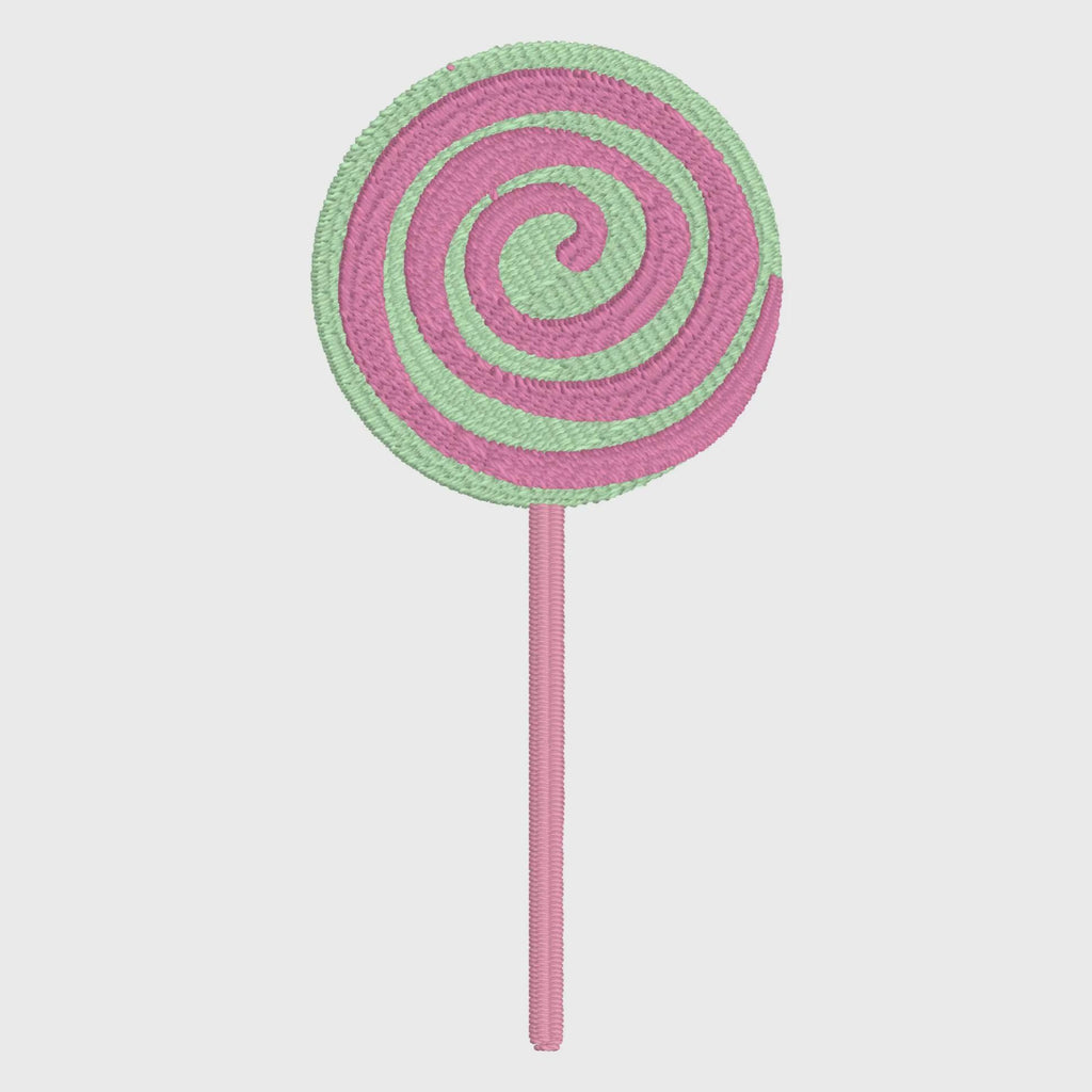 Lollipop Embroidery Design: 3" & 4" Sizes (Digital File)