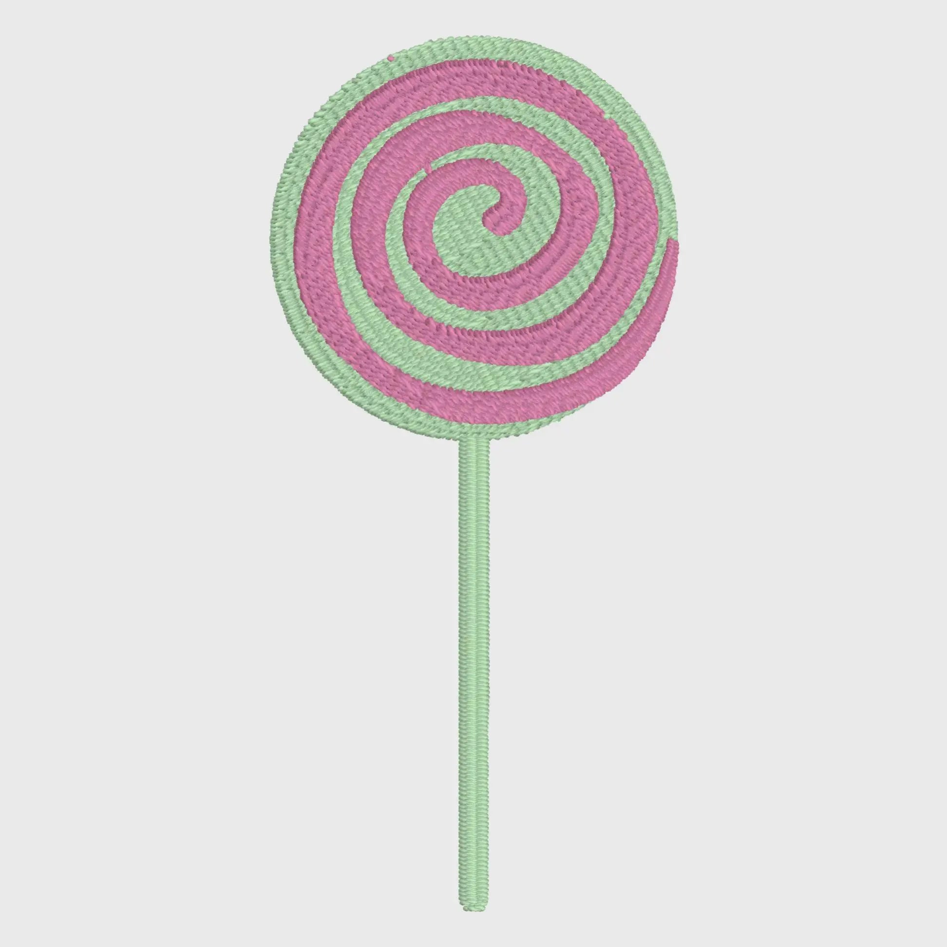 Lollipop Embroidery Design: 3" & 4" Sizes (Digital File)