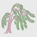 Grandmillennial Tree Embroidery Design (4 inch) .bmp .xxx .pes