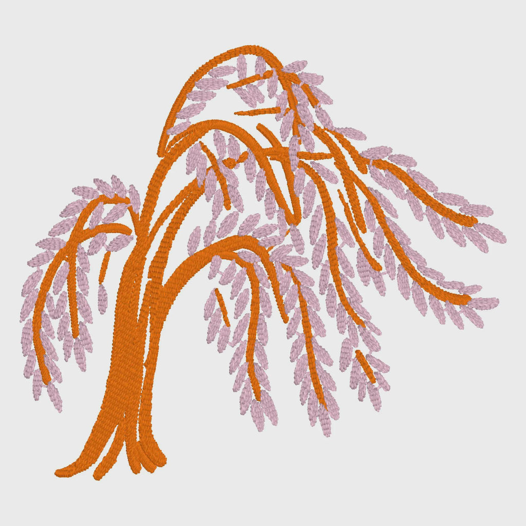 Grandmillennial Tree Embroidery Design (4 inch) .bmp .xxx .pes
