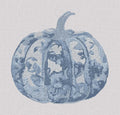 Chinoiserie Pumpkin Embroidery File: Fall Stitch Design (10 Formats)