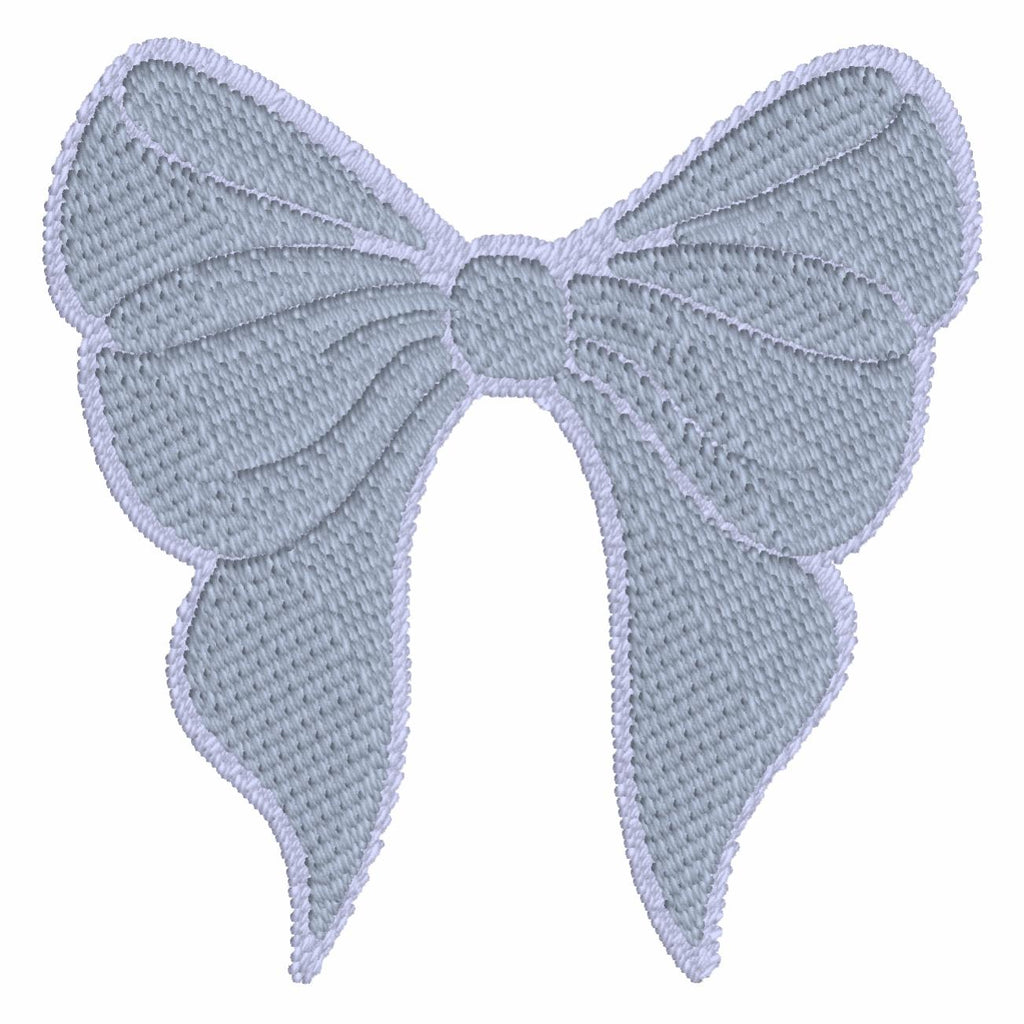 Coquette Bow Monogram Embroidery Design: 3" Stitch File (10 Formats, Instant Download)