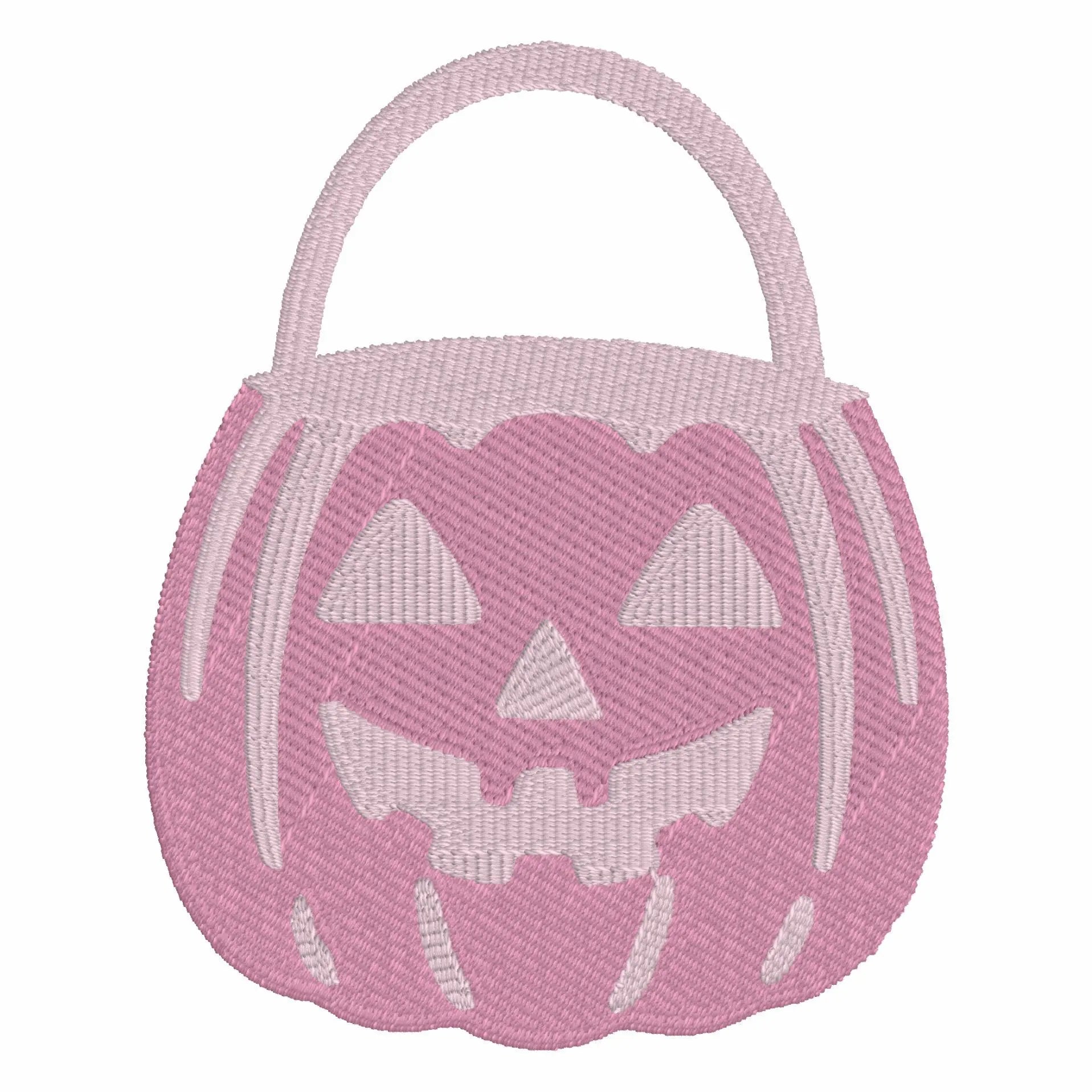 Jack-o'-Lantern Embroidery Design: Halloween Treat Bag, Coquette Bow