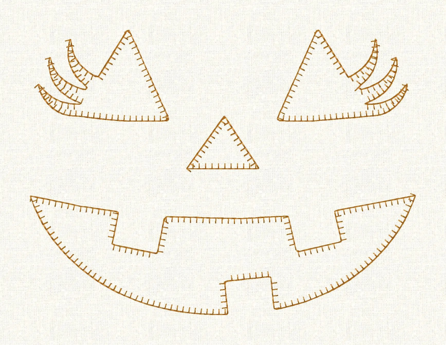 Jack-o'-Lantern Girl Applique Designs: Halloween Embroidery Files (10 Stitch Formats, SVG Included)