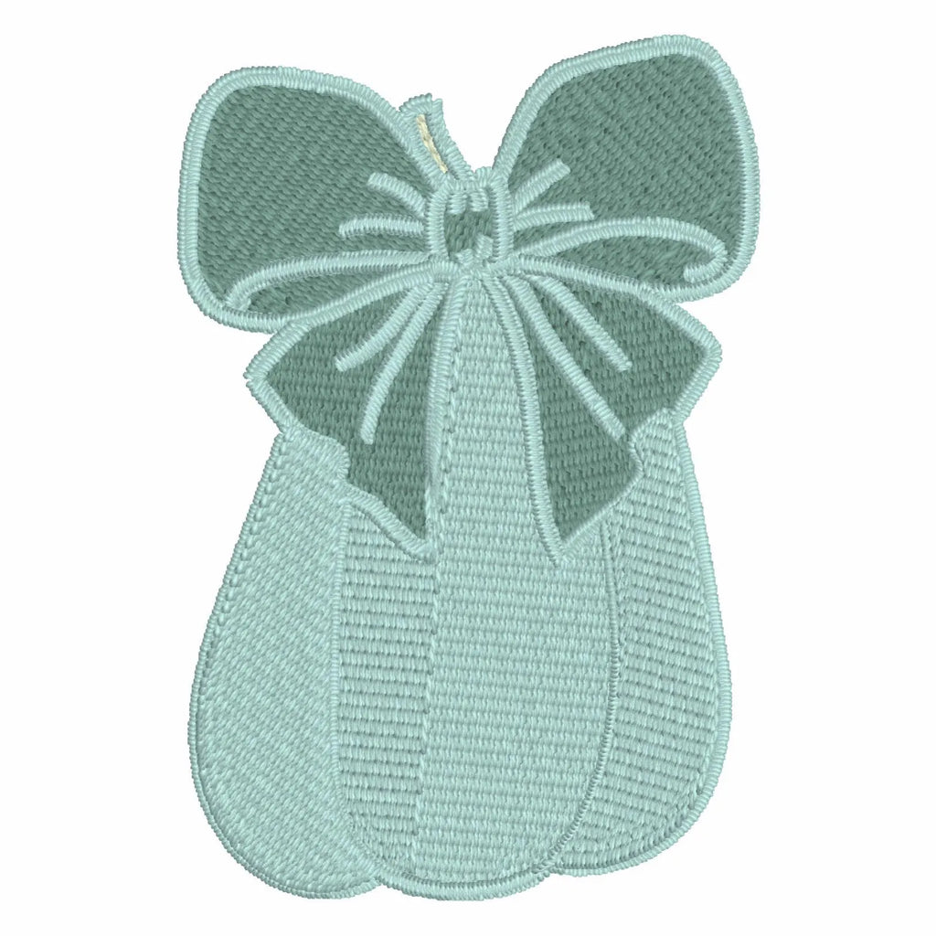 Bow Pumpkin Embroidery File Bundle: Halloween Fall Stitch Design (10 Formats)