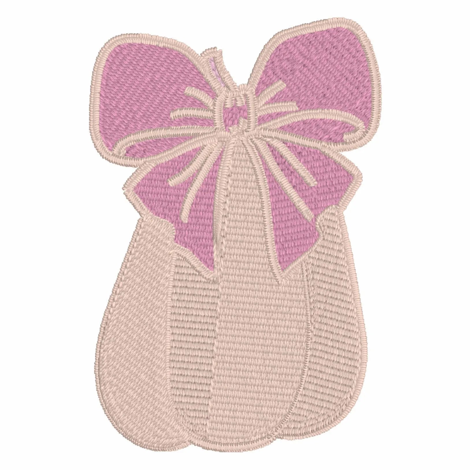 Bow Pumpkin Embroidery File Bundle: Halloween Fall Stitch Design (10 Formats)