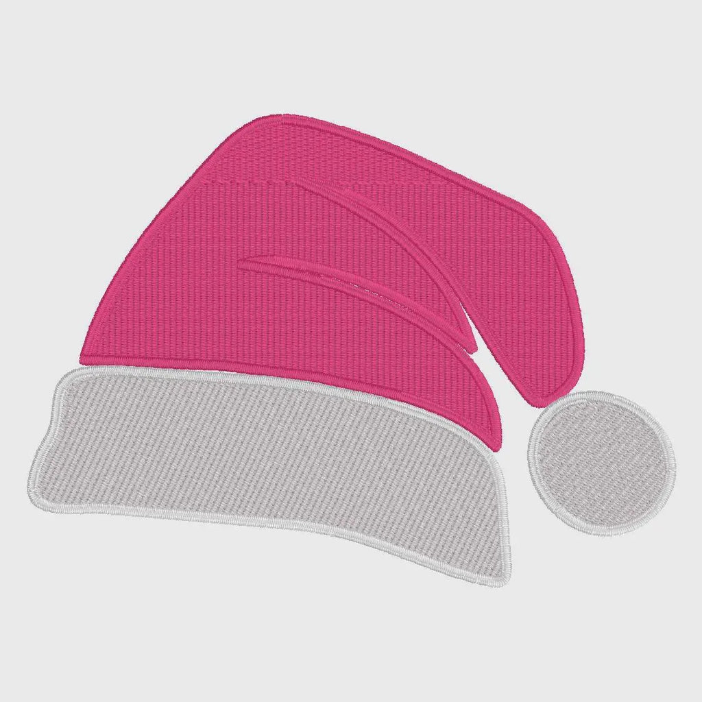 Santa Hat  Embroidery Design: Christmas (Large Monogram Topper, 4 inch, 10 Formats,)