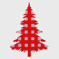 Buffalo Plaid Christmas Tree Embroidery File: 10 Formats, 4-inch (Instant Download)