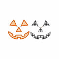 Jack-o'-Lantern Pumpkin Face Appliques: Halloween Embroidery File (4 inch, 2 Designs, 10 Formats)