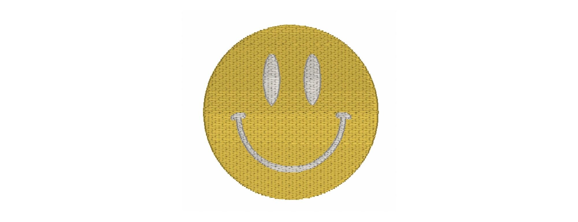Smiley Face Embroidery File 10 instant downloads