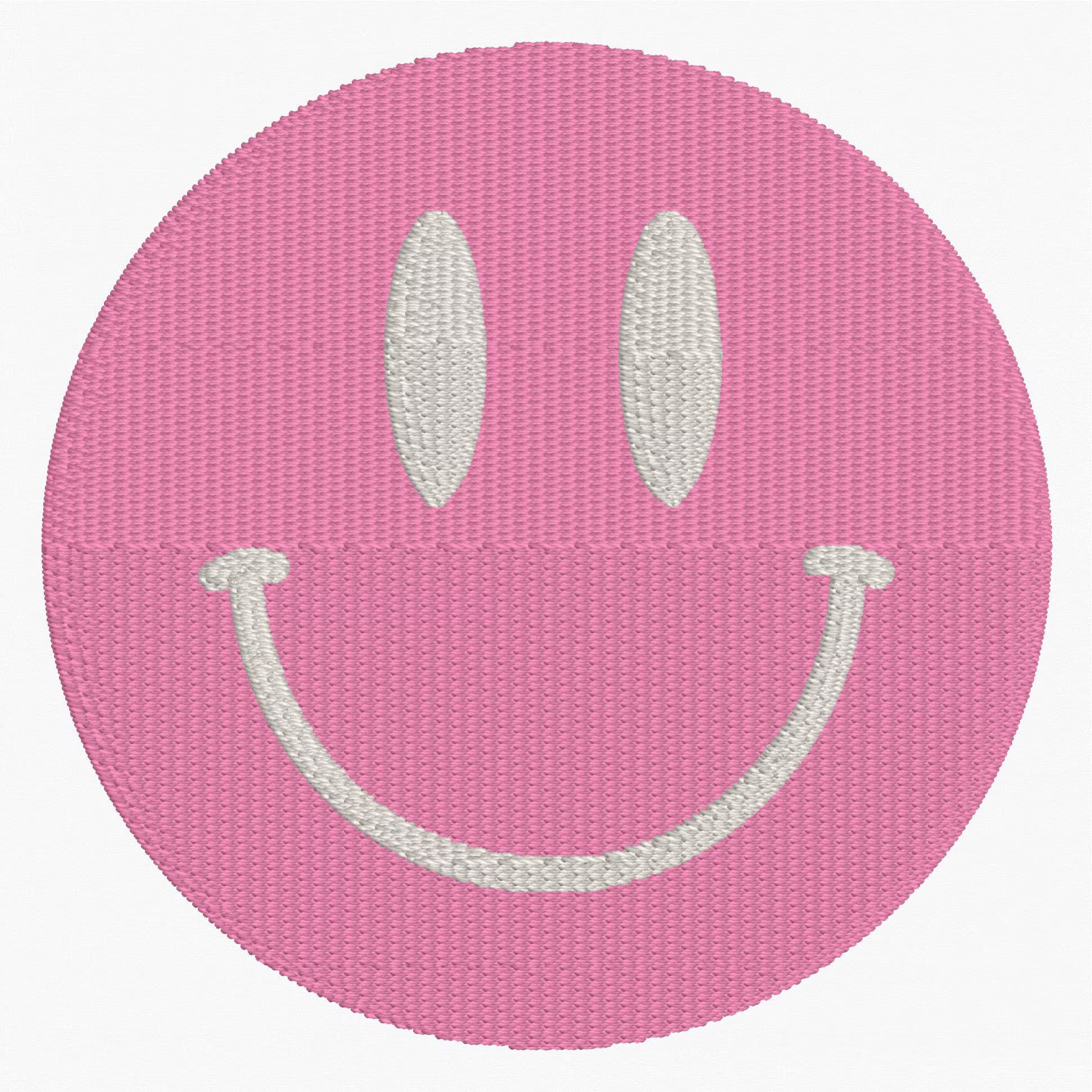 Smiley Face Embroidery File 10 instant downloads