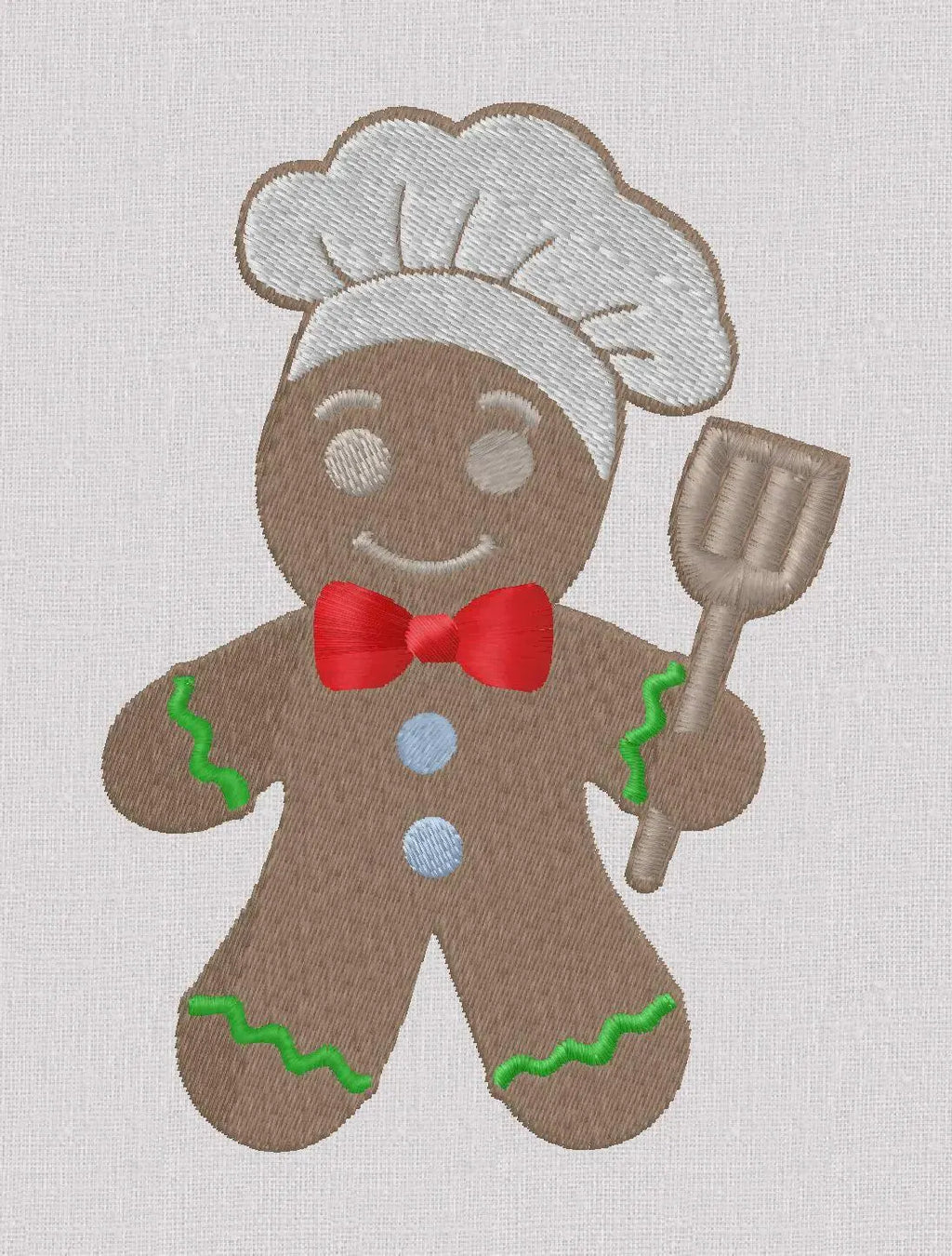 Gingerbread Cook Cookie Fall Christmas Embroidery Design Files 10 Formats for Instant Download