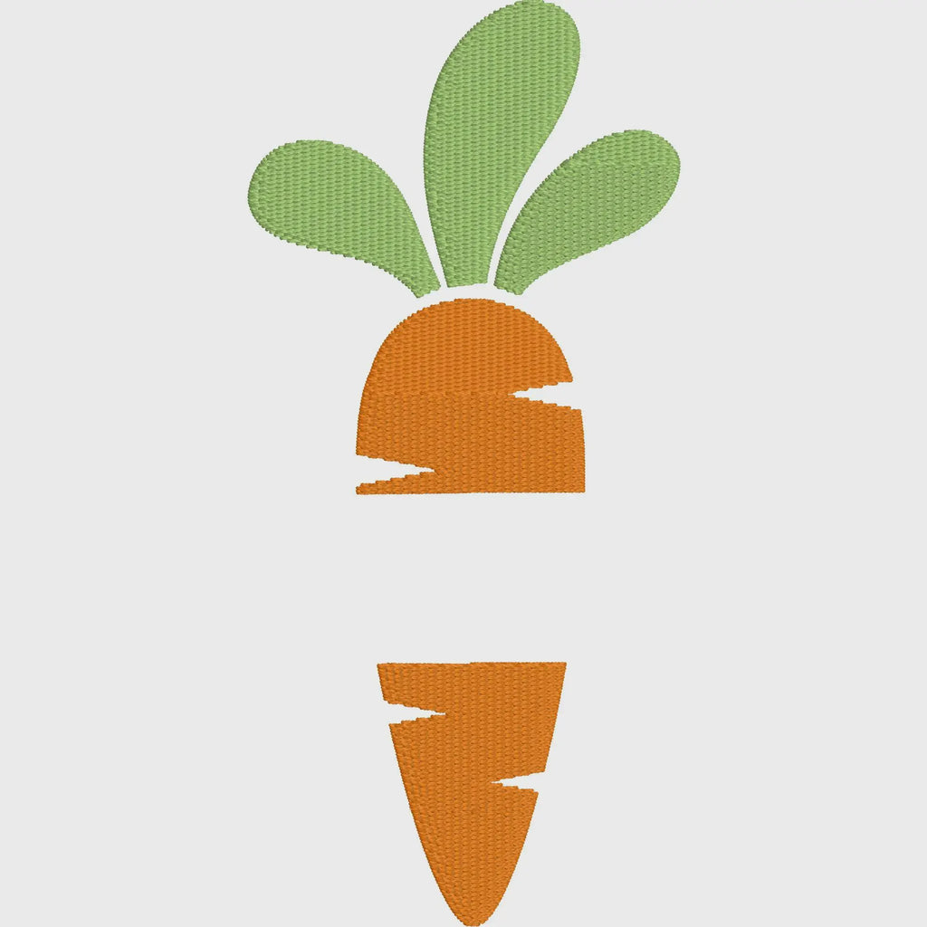 Carrot Fill & Appliqué Embroidery 3 Design Bundle: 3 Sizes (Digital Download)