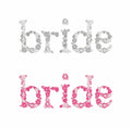 Bride Floral Lettering Embroidery Design (Instant Download)