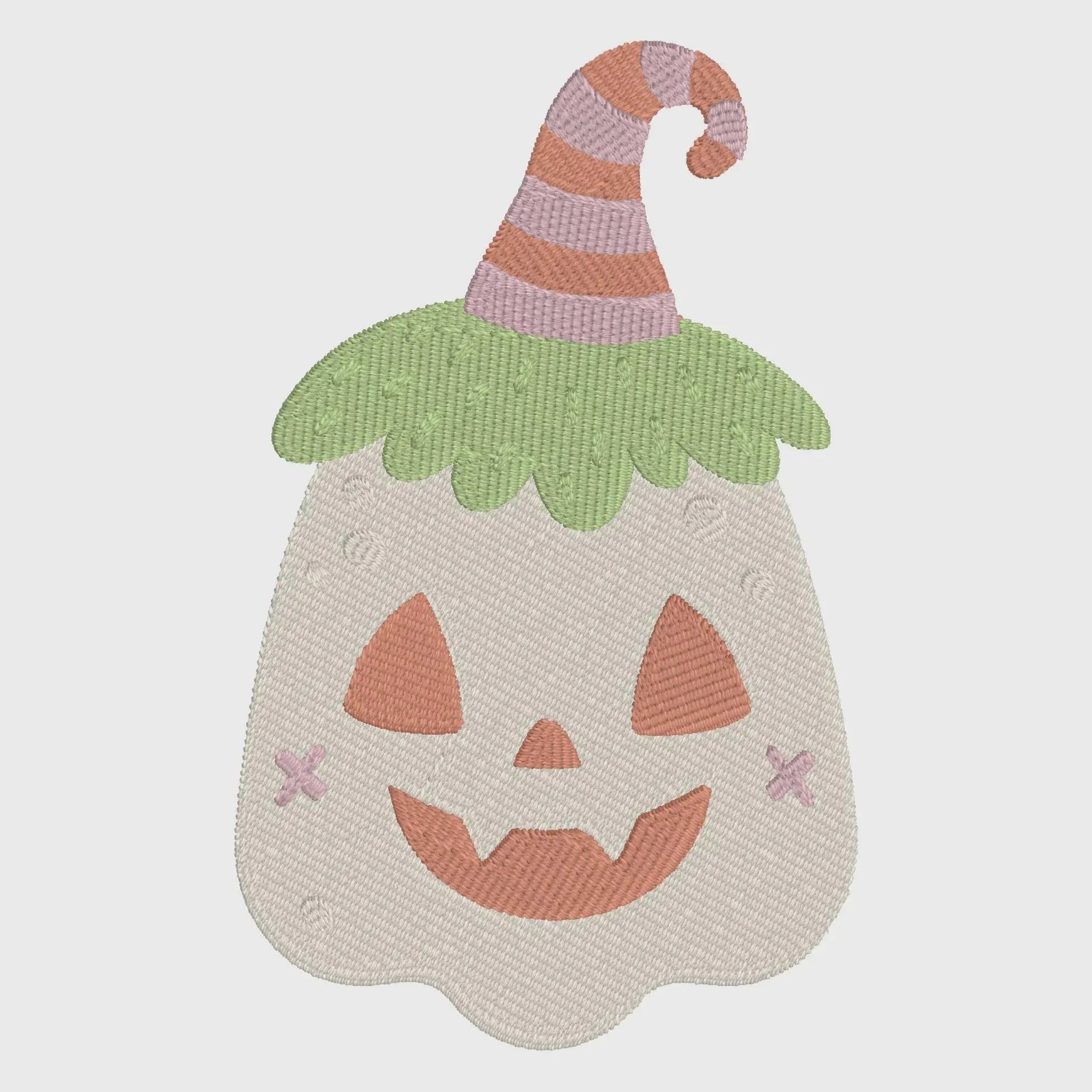 Silly Pumpkin Embroidery Design: Halloween Fall Stitch File (10 Formats)