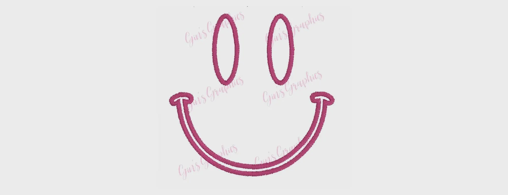 Smiley Face Embroidery File Bundle - Editable Sizing, 20 Instant Downloads