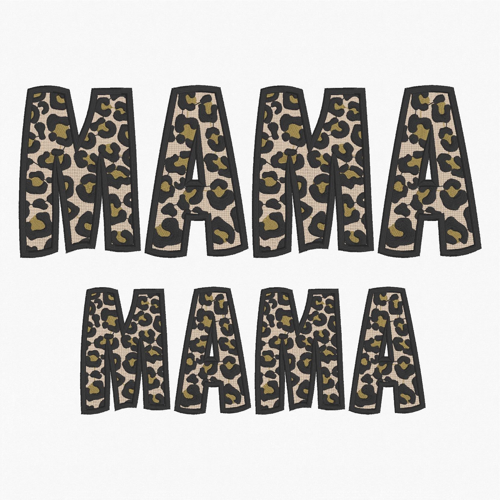 Mama Cheetah Embroidery Design: 7" & 10" (Instant Download)