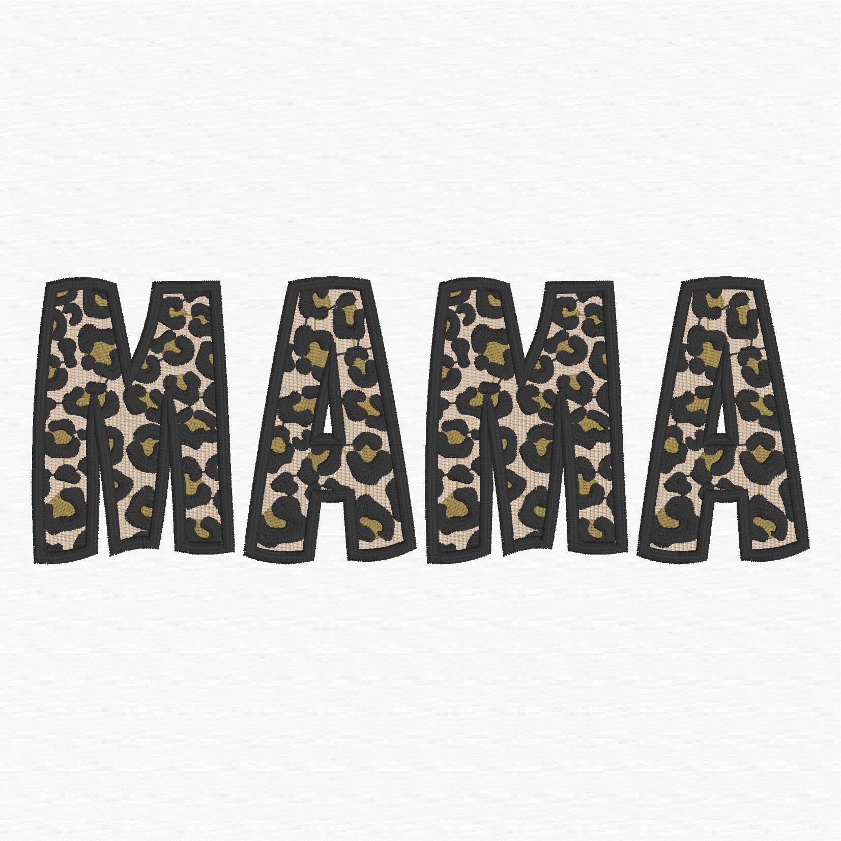 Mama Cheetah Embroidery Design: 7" & 10" (Instant Download)