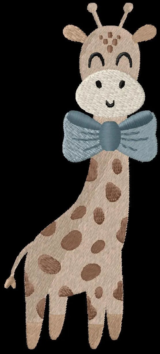 Baby Giraffe Embroidery Design: 4 inch, 9 Formats (Digital Download)