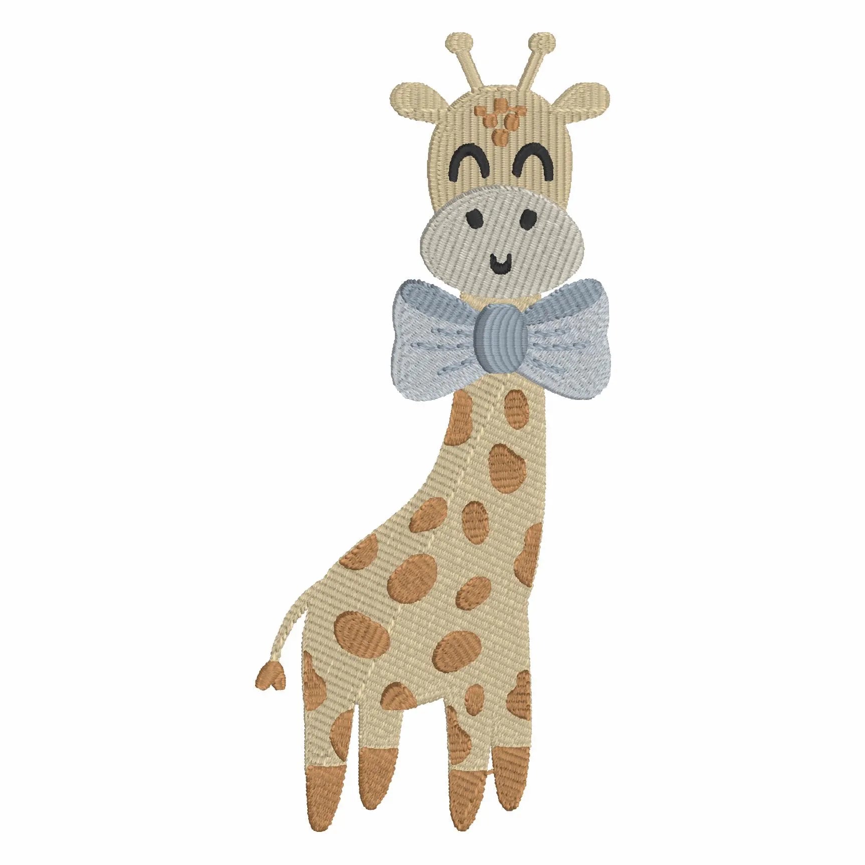 Baby Giraffe Embroidery Design: 4 inch, 9 Formats (Digital Download)