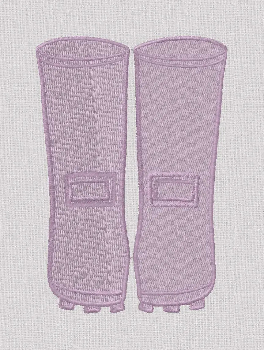 Preppy Boots 3 inch Embroidery Design Stitch File 10 Formats Instant Download