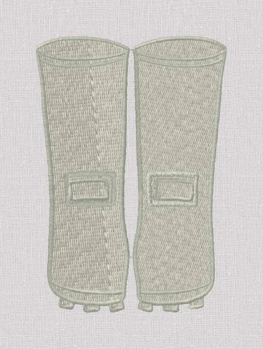 Preppy Boots 3 inch Embroidery Design Stitch File 10 Formats Instant Download
