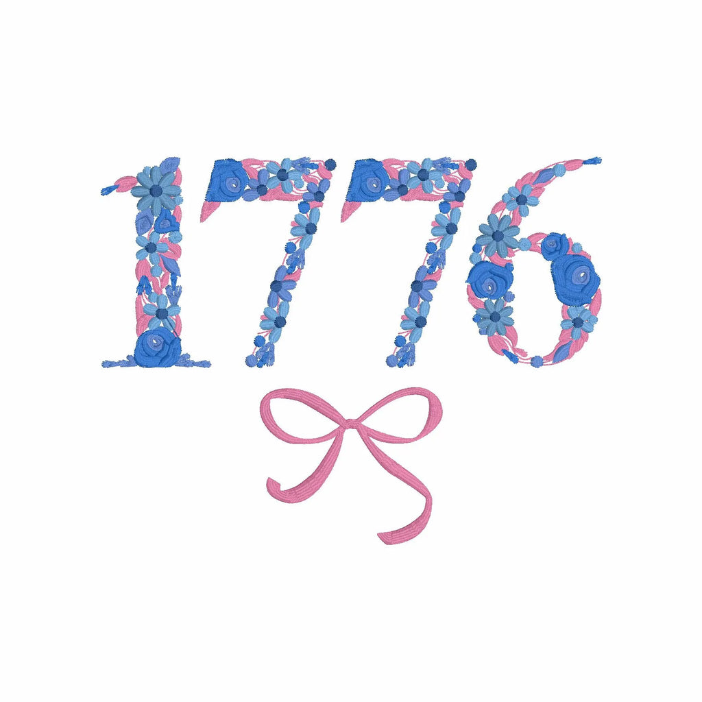 Stars and Stripes Flag Monogram Embroidery Font (.dst Format, 3 Sizes