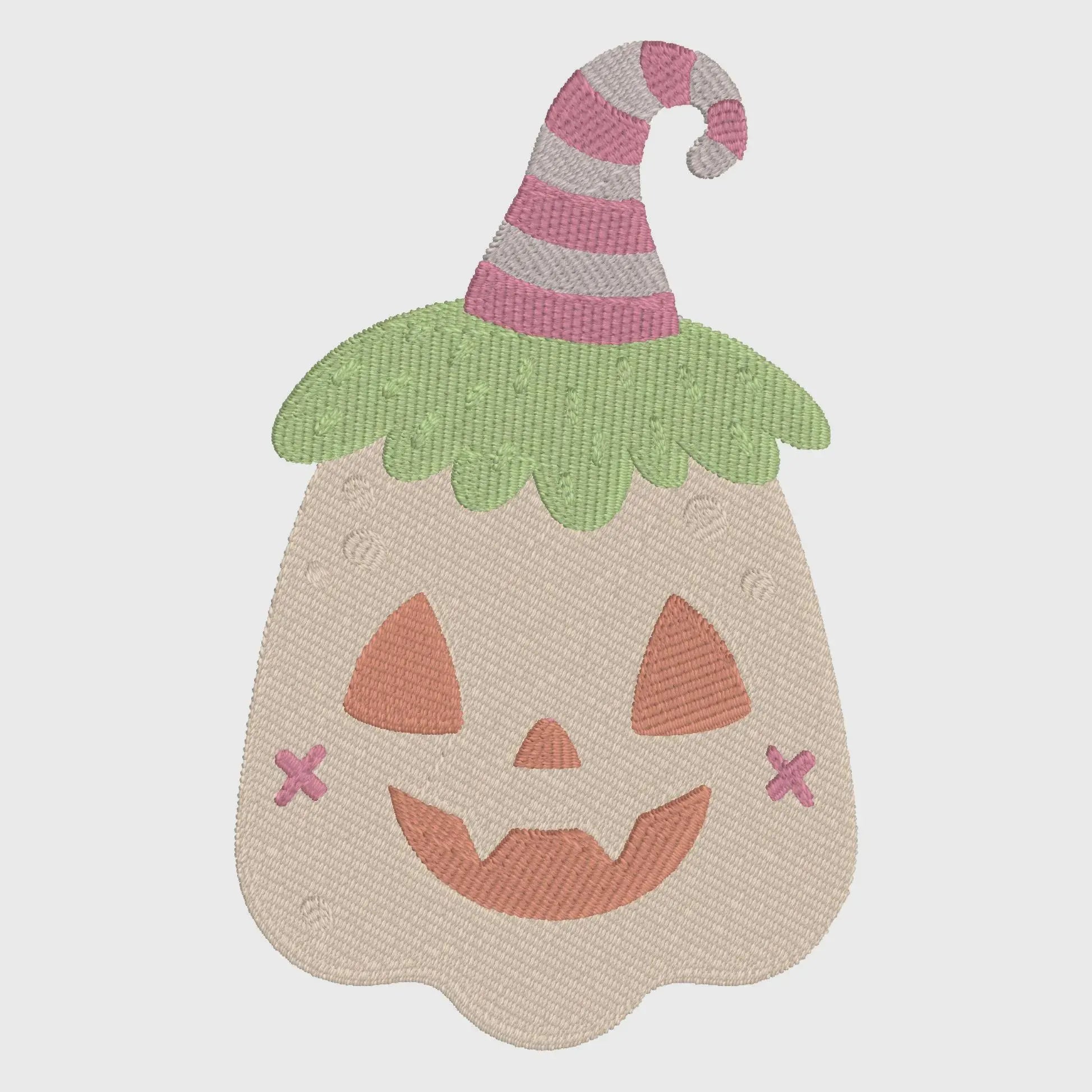 Silly Pumpkin Embroidery Design: Halloween Fall Stitch File (10 Formats)