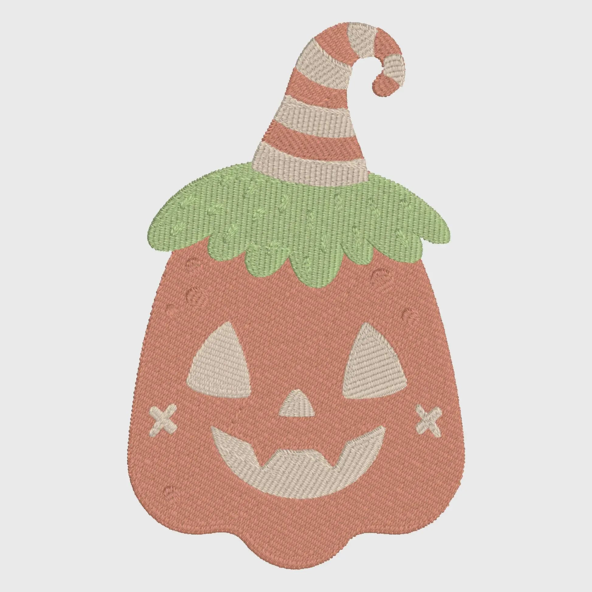 Silly Pumpkin Embroidery Design: Halloween Fall Stitch File (10 Formats)