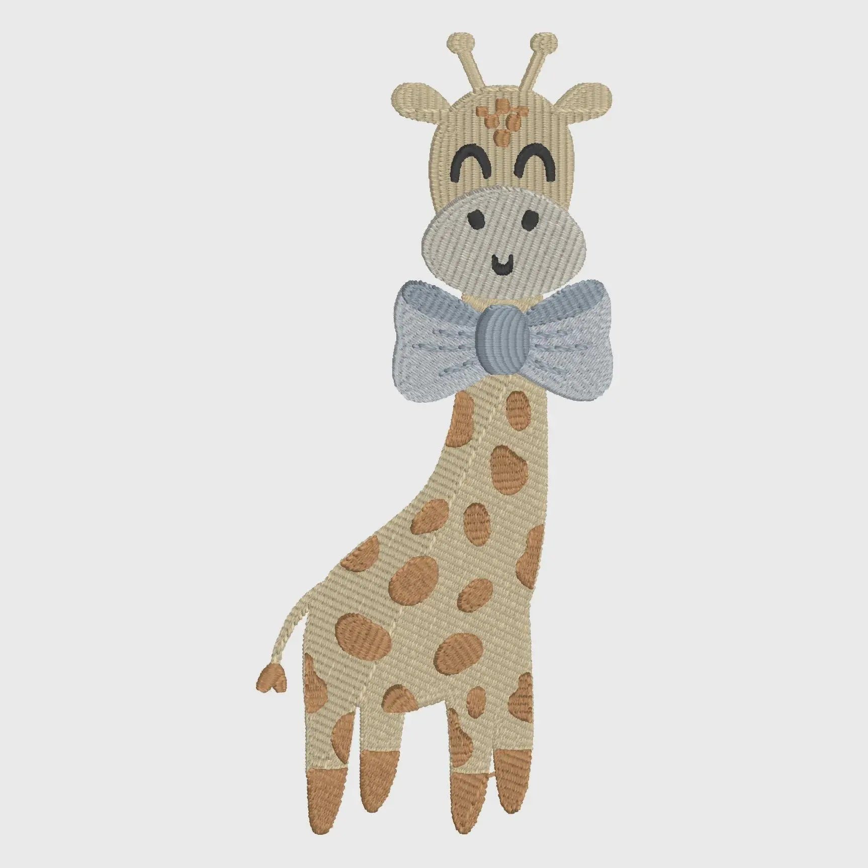 Baby Giraffe Embroidery Design: 4 inch, 9 Formats (Digital Download)