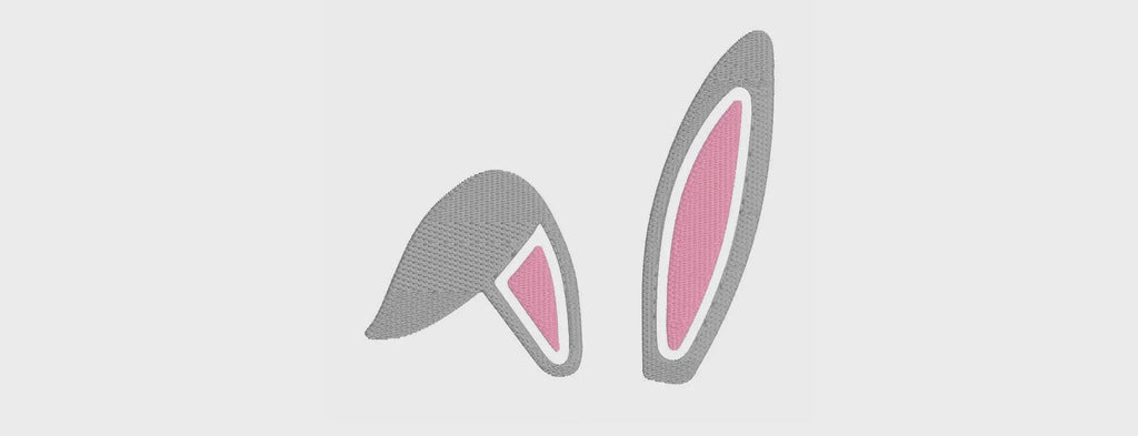 Bunny Ears Monogram Topper Embroidery File 13 Instant Downloads *TOPPER ONLY*