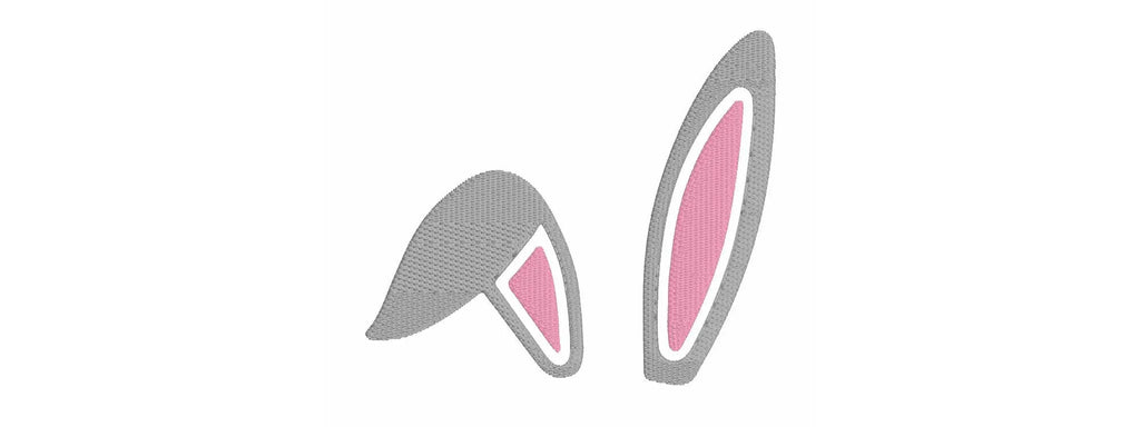 Bunny Ears Monogram Topper Embroidery File 13 Instant Downloads *TOPPER ONLY*